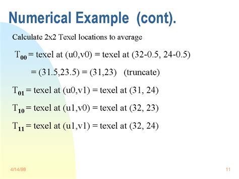 Numerical Example (cont).