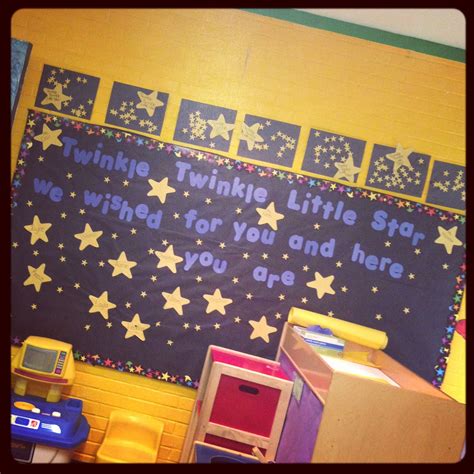 Bulletin board nursery rhyme themed twinkle twinkle little star Star ...