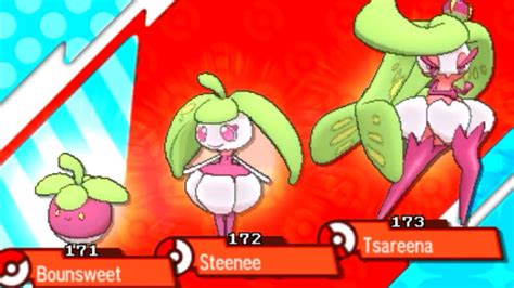 How to Evolve BOUNSWEET into STEENEE and TSAREENA - Pokemon Sun & Moon ...