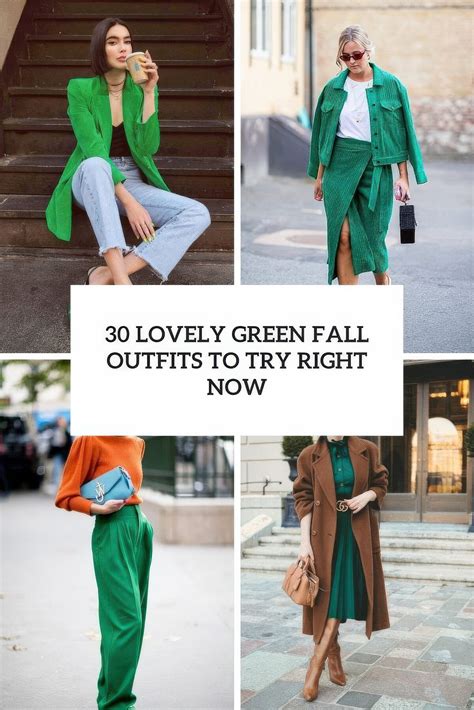 30 Lovely Green Fall Outfits To Try Right Now - Styleoholic