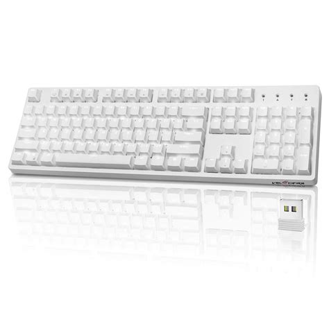 Buy Mechanical Keyboard Brown Switches, Velocifire VM02WS Wireless Full ...