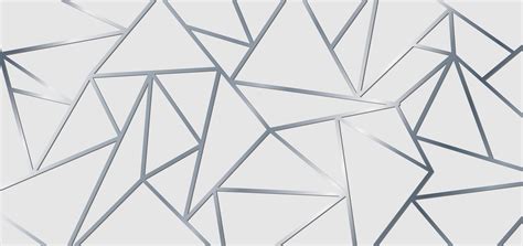 Abstract silver metallic join lines on white background. Geometric ...