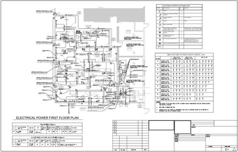 Electrical Shop Drawings With Hardware Schedule