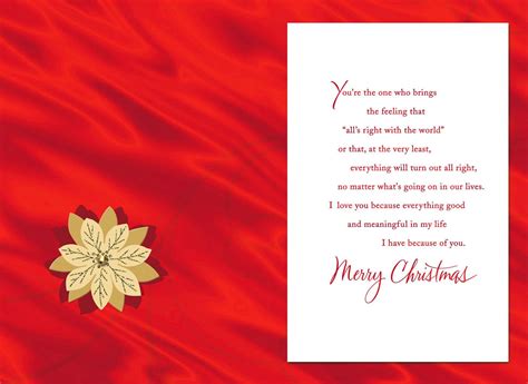 All Because of You Romantic Christmas Card - Greeting Cards - Hallmark