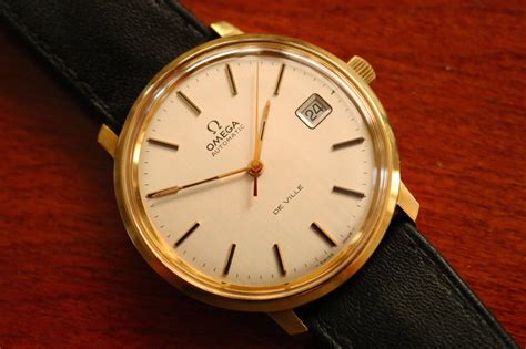 OMEGA Vintage 1970s OMEGA Automatic De Ville Solid 18k Gold - Etsy ...