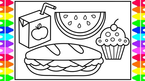 Easy Drawing Ideas For Kids Food