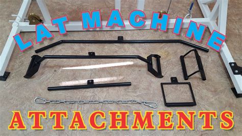 DIY Lat machine attachments - YouTube