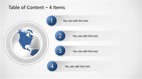 Powerpoint Table Of Contents Template