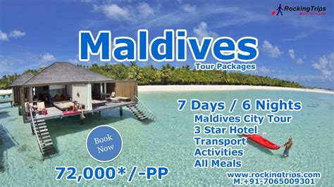 Maldives Tour Packages 7 Days / 6 Nights Starting at: 72,000*/-PP ...