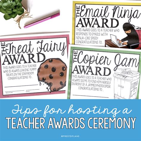 Tips for Hosting a FUN Teacher Awards Ceremony - Presto Plans