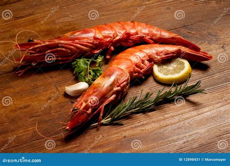 Giant shrimp stock image. Image of health, boiled, lemon - 12898431