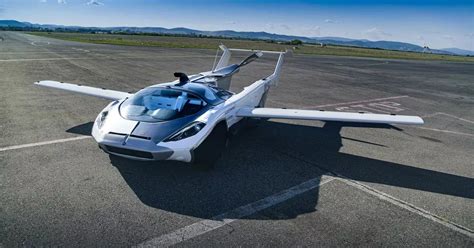 Flying sports car takes to the skies in mind-blowing test flight ...