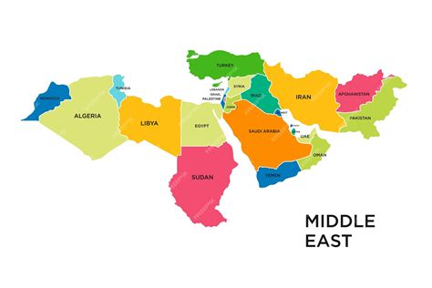 Map Of Middle East Countries