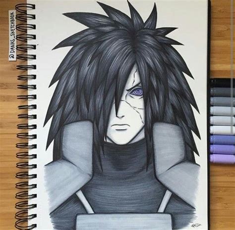 Madara Uchiha Drawing💙👅 | Anime drawings, Naruto sketch drawing, Anime ...