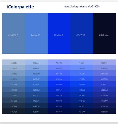 31 Royal Blue Color Palette | Curated collection of Color Palettes