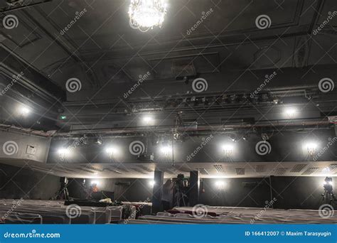 Technical Lights that the Stage at Theater. Stock Image - Image of ...