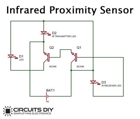 Infrared Proximity Sensor Using Transistors - IR LED