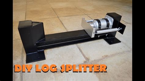 DIY LOG SPLITTER made out of scrap metal - YouTube