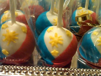 Shell's Tasty Treats: Filipino flag cake pops