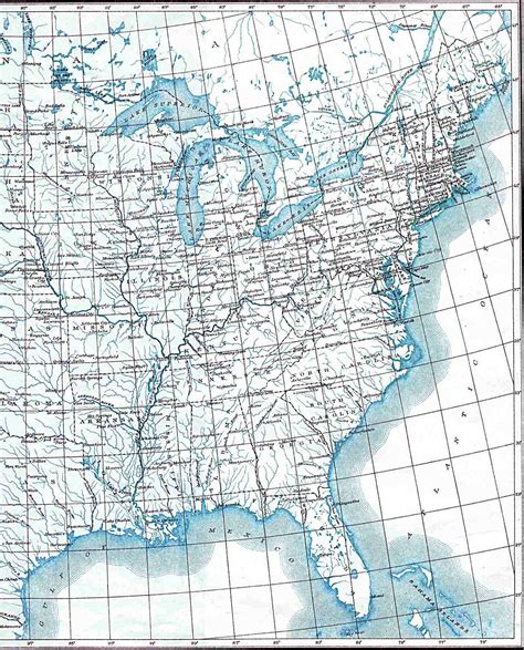 Maps: United States Map Longitude Latitude