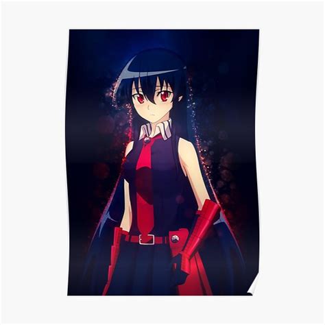 "Akame Akame Ga Kill Fanart" Poster for Sale by Spacefoxart | Redbubble