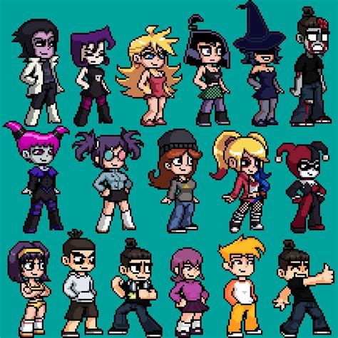 Scott Pilgrim Pixel Art Collection by Sinned1990PD on DeviantArt