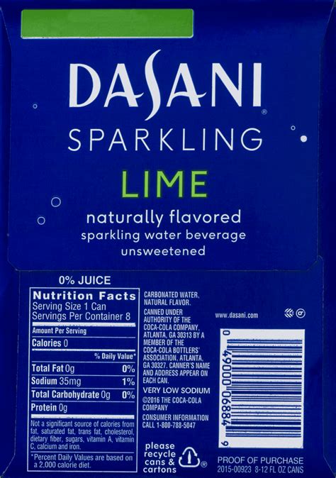 Dasani Sparkling Water Nutrition Facts – Blog Dandk