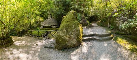 Panorama of Park of the Monsters. Stock Photo - Image of history ...