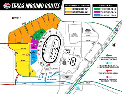 Directions & Parking | Fans | Texas Motor Speedway