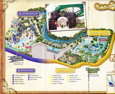 Schlitterbahn - 2009 Park Map