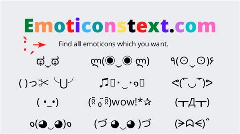 Japanese Stickman Emoticon Symbols