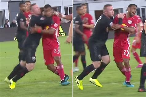 Watch Wayne Rooney get straight red card for striking rival in the face ...