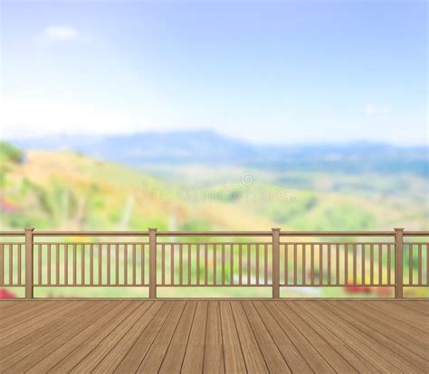 Balcony and Terrace of Blur Nature Background Stock Image - Image of ...