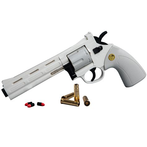 Buy Revolver Toy,Extended Barrel,Can fire Soft Bullets,Water Gel Beads ...