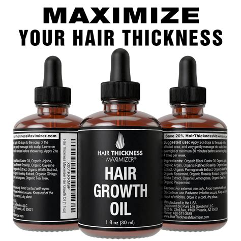 Organic Hair Growth Oils for Hair Thickening – Hair Thickness Maximizer