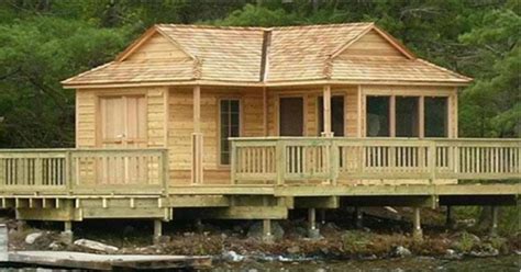 A Small Inexpensive Wood Cabin Kit that You Can Assemble Yourself for ...