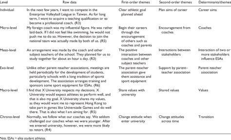 Examples of Raw Data and Themes. | Download Table