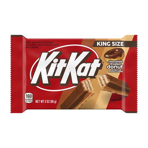 Kit Kat Chocolate Frosted Donut Flavored King Size Candy, Bar 3 oz ...