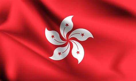 Hong kong 3D flag 1228863 Vector Art at Vecteezy