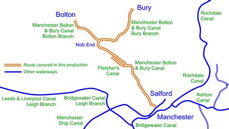 Manchester Bolton & Bury Canal Maps – Waterway Routes