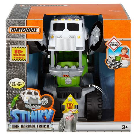 Matchbox Stinky the Interactive Garbage Truck Boys Kids Toys Game Play ...