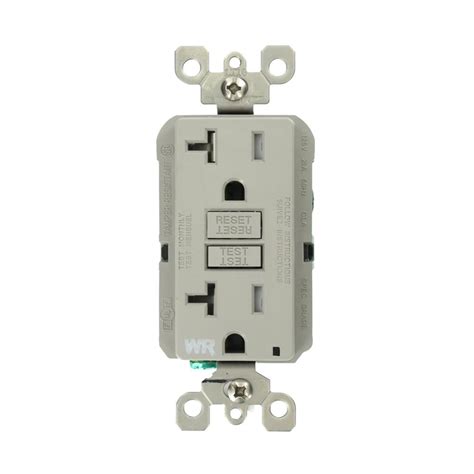 Leviton 20 Amp SmartlockPro Weather/Tamper Resistant GFCI Outlet, Black ...