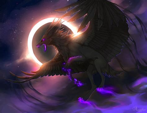 I Bring the Night in My Wake | Mythical creatures art, Fantasy art ...