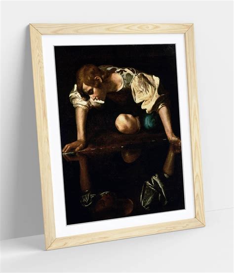 Caravaggio Narcissus Poster Framed Wall Art Print Picture | Etsy