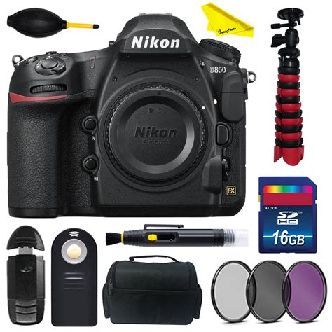 Nikon D850 DSLR Camera (Body Only) with BuzzPhoto Basic Accessories Kit ...