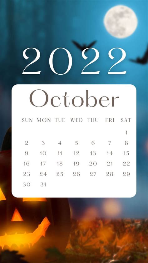 Halloween October Calendar Phone background | October wallpaper ...