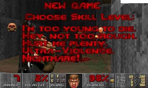 Original doom difficulty levels - medialuda