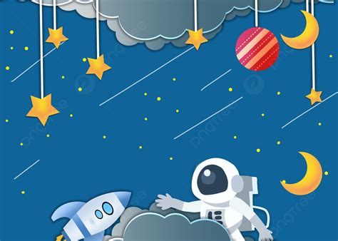 Cartoon Space Astronaut Background, Wallpaper, Cartoon Astronauts ...