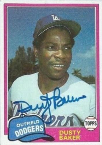 Dusty Baker Autographs and Memorabilia | Sports, Baseball