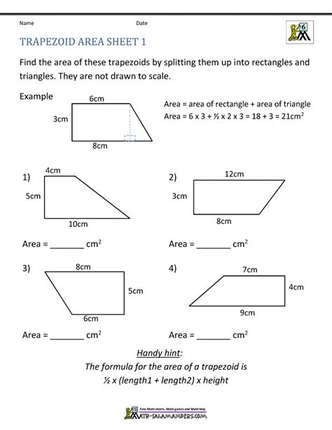 Area Of Parallelogram Worksheet – E Street Light